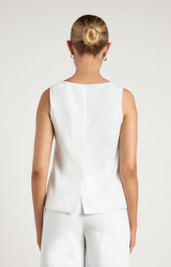 TIA VEST - White