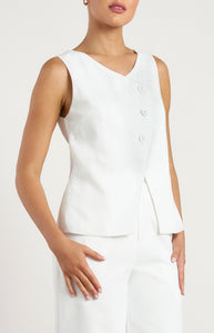 TIA VEST - White