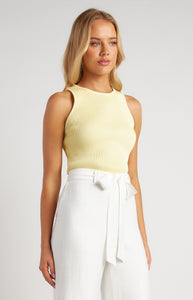 FENZI KNIT TOP - LEMON