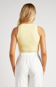 FENZI KNIT TOP - LEMON