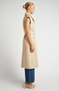 JOSETTE VEST TRENCH COAT - Beige