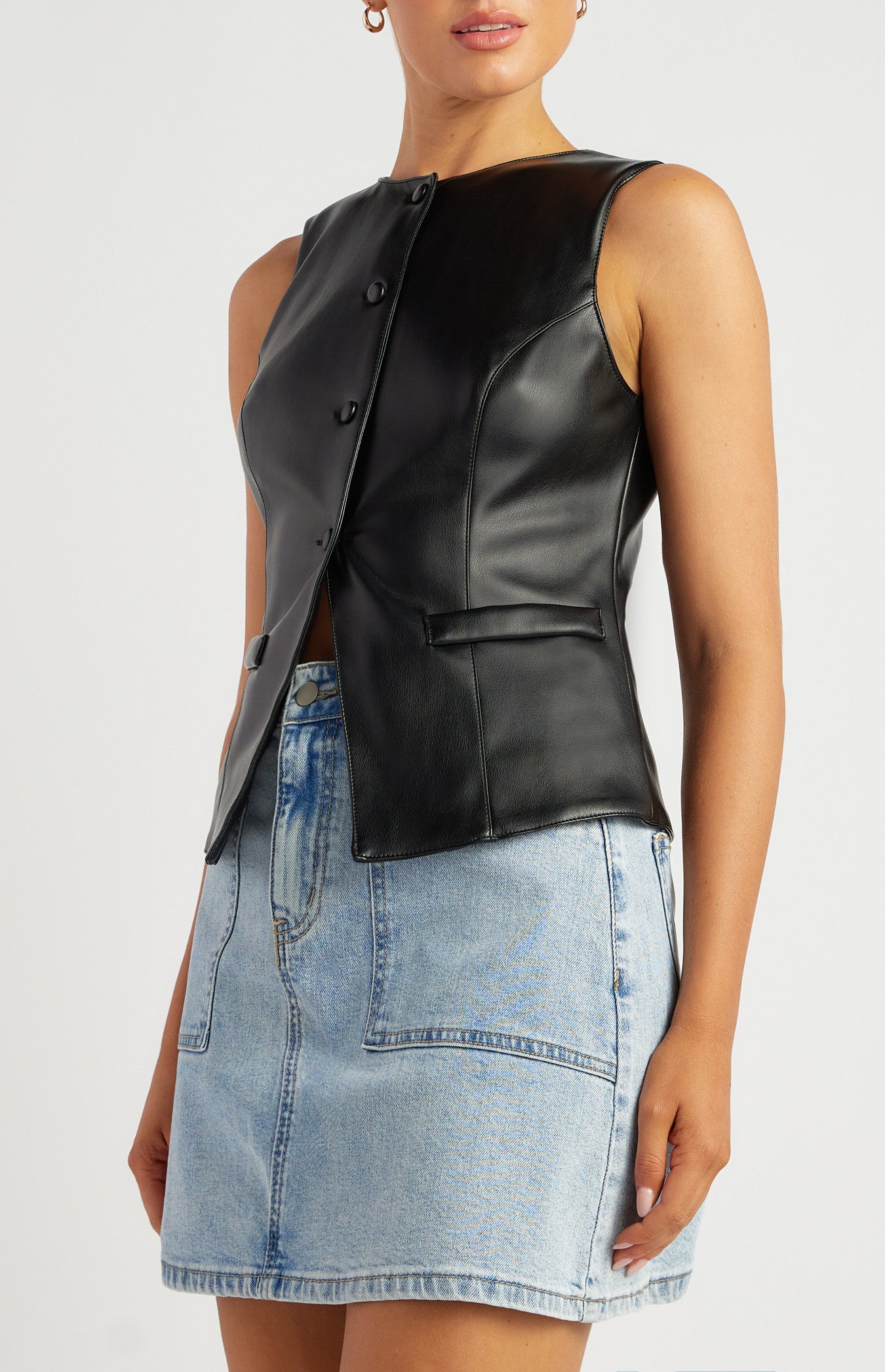 MELODY VEST - Black